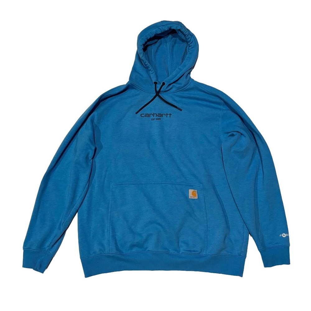 Carhartt Force Hoodie XL | Blue | Midweight Workwear Pullover